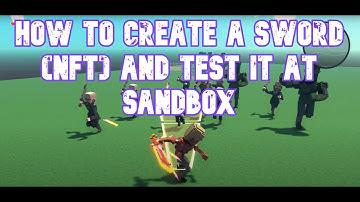 How to Create a Sword (NFT) and Test it at Sandbox - VoxEditor - (Metaverse Era!)