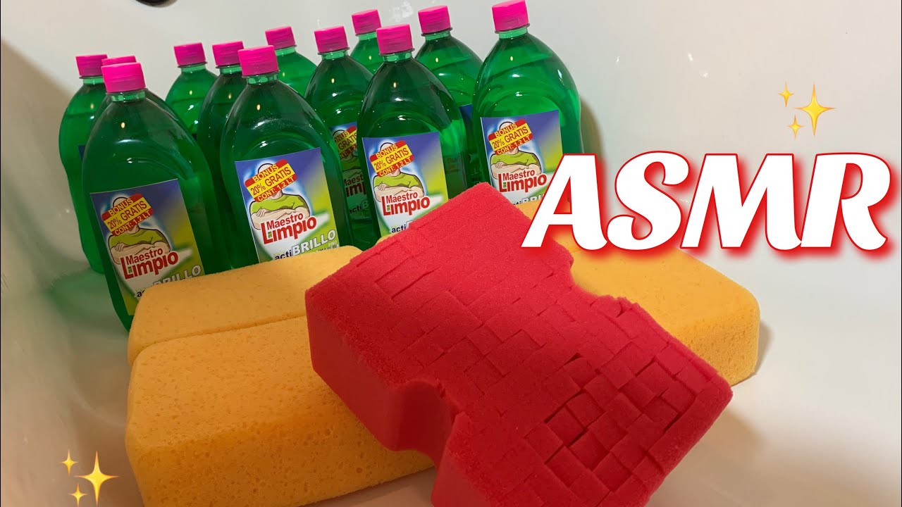 🤤🌲 ASMR 12 Bottles Pure Pine Squeezing 🌲🤤 satisfying sponge squeezing