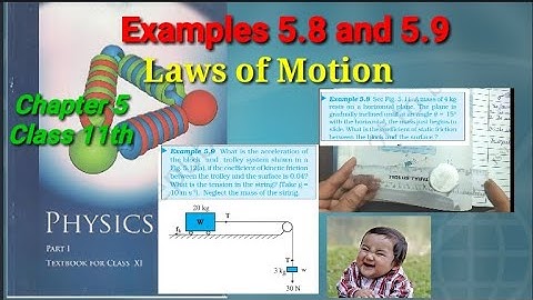Examples 5.8 and 5.9 | Laws Of Motion | Physics | Class 11th | Chapter 5 |