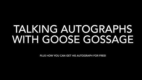 Talking Autographs with Baseball Hall of Famer Goose Gossage + video talking 1984 World Series.