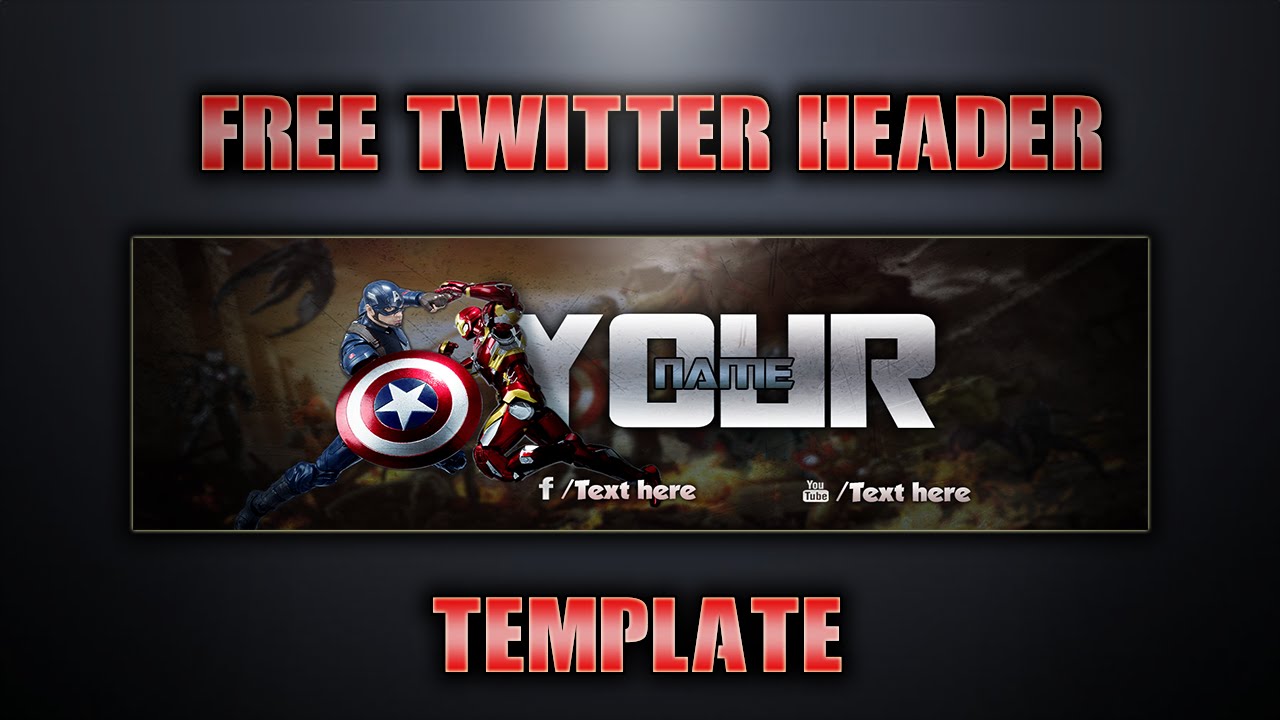 Free Twitter Header Revamp/Rebrand Template 1 YouTube