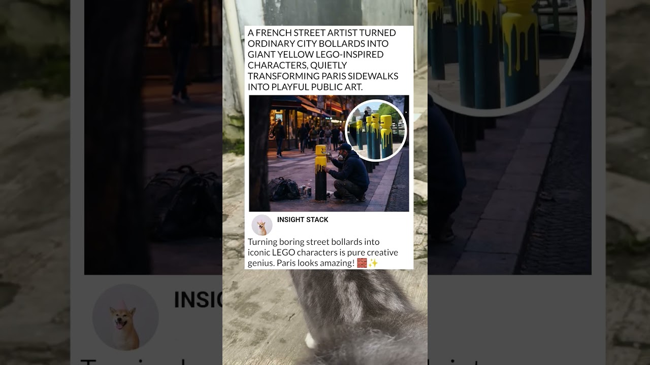 Paris Street Art: LEGO Minifigures Come to Life! 🎨🇫🇷