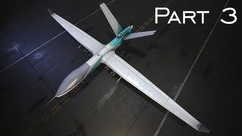 UAV 3d game ready model Timelapse   UV and Bake   part 3