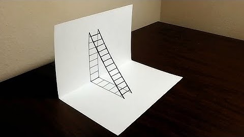 How to draw a 3D Ladder - trick art | Drawing video | 3d art