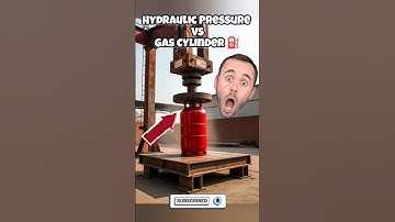 Hydraulic Press vs Gas Cylinder 💥 #HydraulicPress#GasCylinderCrush#aiexperiment#experimnent#aishorts