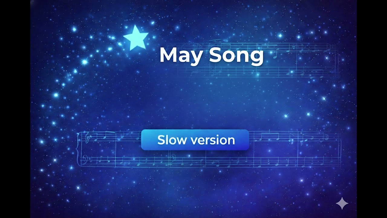 May Song – 60 BPM | Piano Accompaniment (With Click)