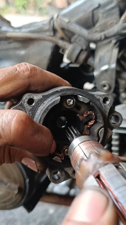 cara memperbaiki dinamo starter motor yang rusak#shorts