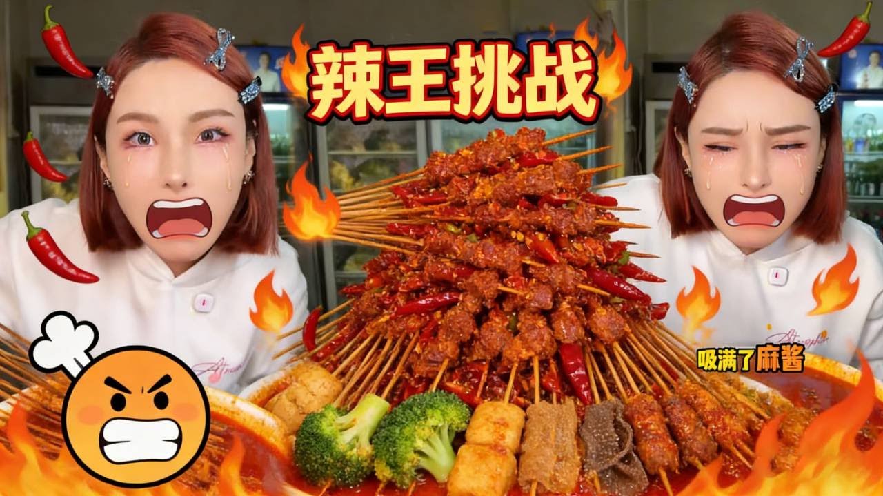 素菜8毛，荤菜1.2元！爆辣麻酱串串辣到上头，吃一次直接沦陷！