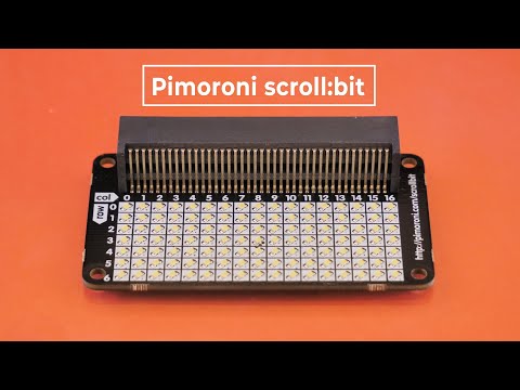 Светодиодная матрица Pimoroni scroll:bit для микрокомпьютера BBC micro:bit. Железки Амперки