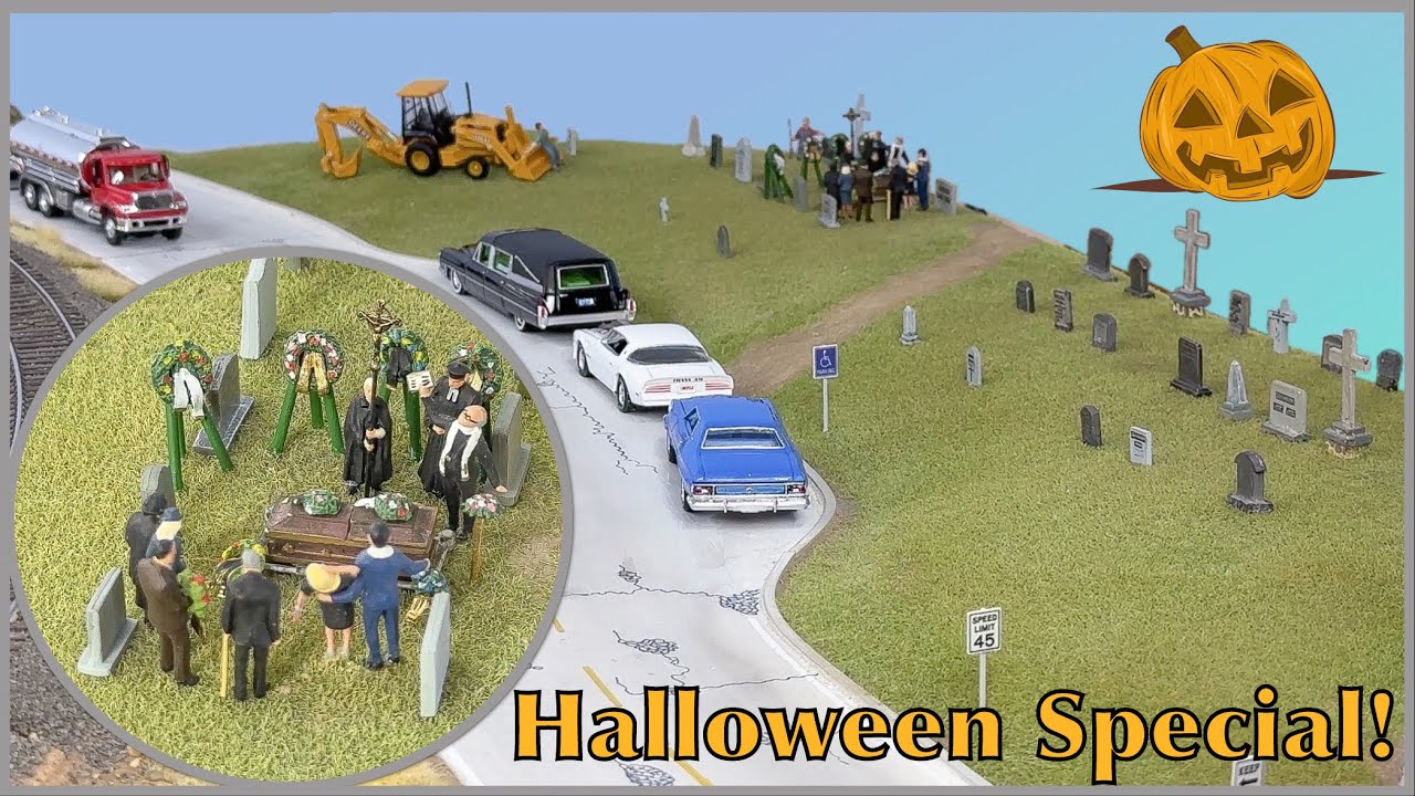 Building an HO Scale Model Railroad Cemetery and Funeral YouTube