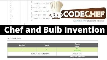 Chef and Bulb Invention (CHFINVNT) Correct Solution | Codechef | August Long Challenge 2021 | C++