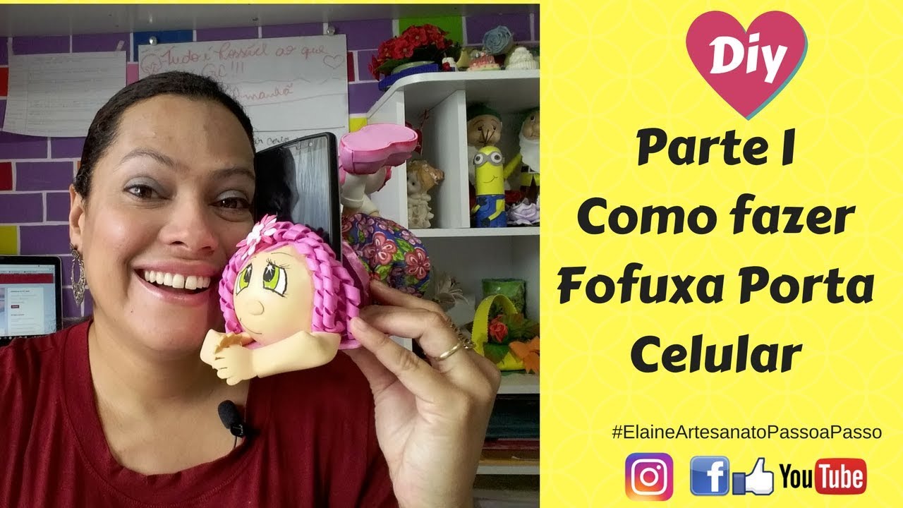 Porta celular boneca fofucha Clearance