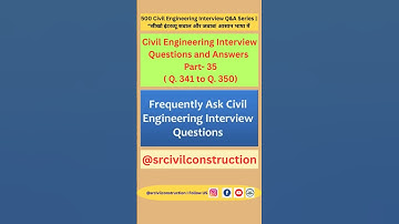 Civil Engineering Interview Questions and Answers  for Fresher Part 35 #srcivilconstruction #shorts