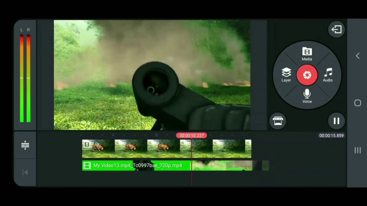 how to use chroma key effect on kinemaster green screen YouTube