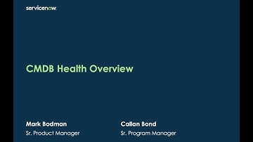 Data Foundations and CMDB Health dashboard overview