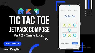 Tic Tac Toe Game in Jetpack Compose | English | Game Logic | Android Studio | Kotlin | Part 2 of 2 screenshot 4