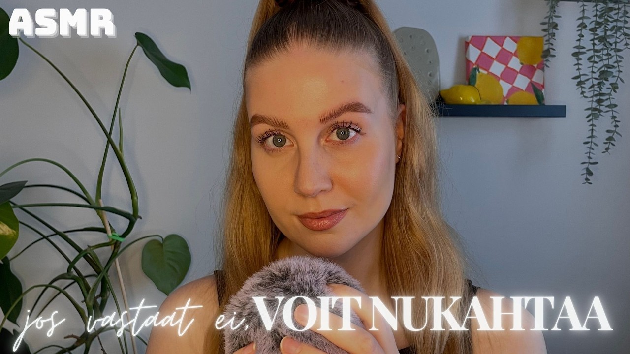ASMR SUOMI | Jos vastaat EI, voit nukahtaa | lähikuiskailua, mikin silittelyä & käsiliikkeitä