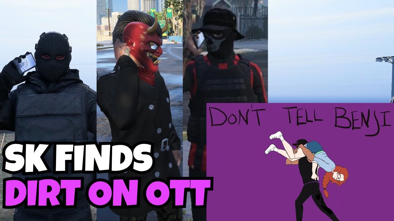 Louu Reacts to OTT's DON'T TELL BENJI & SK FINDS DIRT ON OTT FROM DENZEL FOR NEXT DISS | NOPIXEL GTA