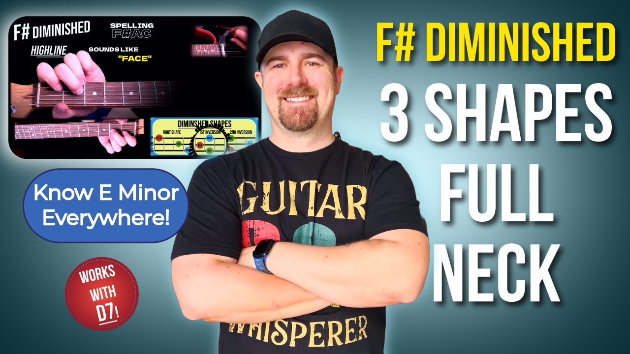 Unlock the Fretboard Using 3 Simple F# Diminished Triads (WORKS WITH D7!)