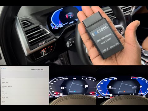 BimmerCode Remove /Code All Logo Instrument Cluster using EXCTool  Wi-Fi adapter 2022 BMW X3