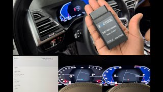 Bimmercode Remove Code All Logo Instrument Cluster Using Exctool Wi-Fi Adapter 2022 Bmw X3