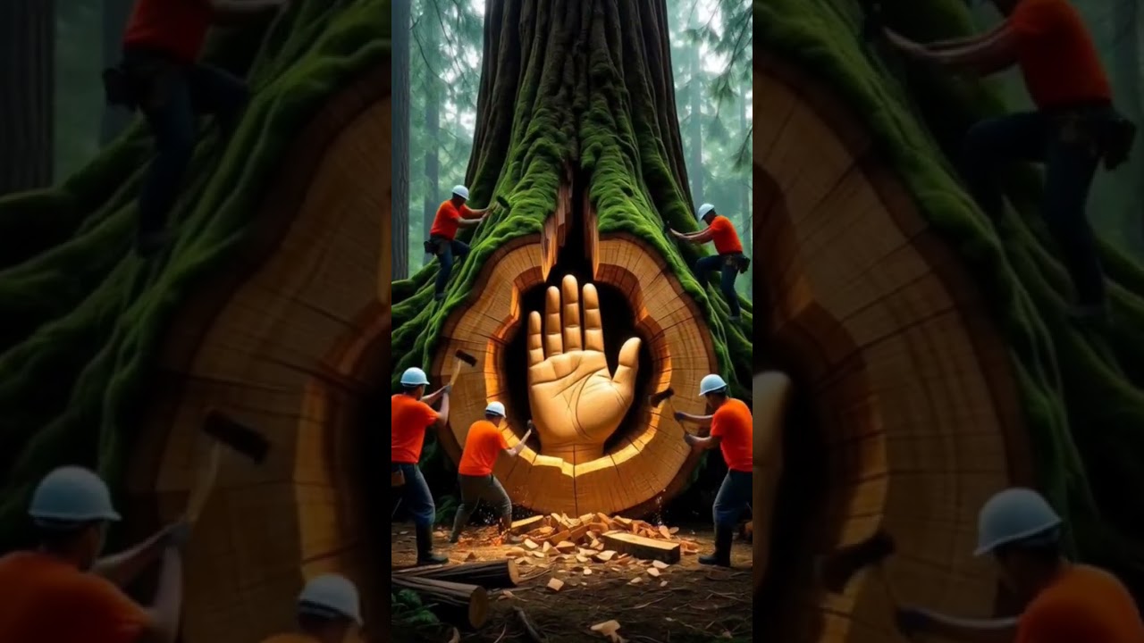 "Hidden Hand Inside the Ancient Tree 🌳 | Unbelievable Discovery"