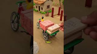 The cow’s house collapsed in heavy rain 😱 | Dad built a strong new house 🐄🏠✨ #shorts