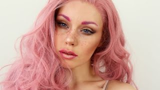 Rose Gold Glowy Candy Princess Makeup + Wig Is Fashion review