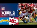 Chargers vs. Chiefs Week 3 Highlights | NFL 2021