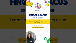Finger Abacus Counting 50 to 70 | Easy &amp; Fast Counting for Kids |Abacus Maths #fingerabacus #shorts