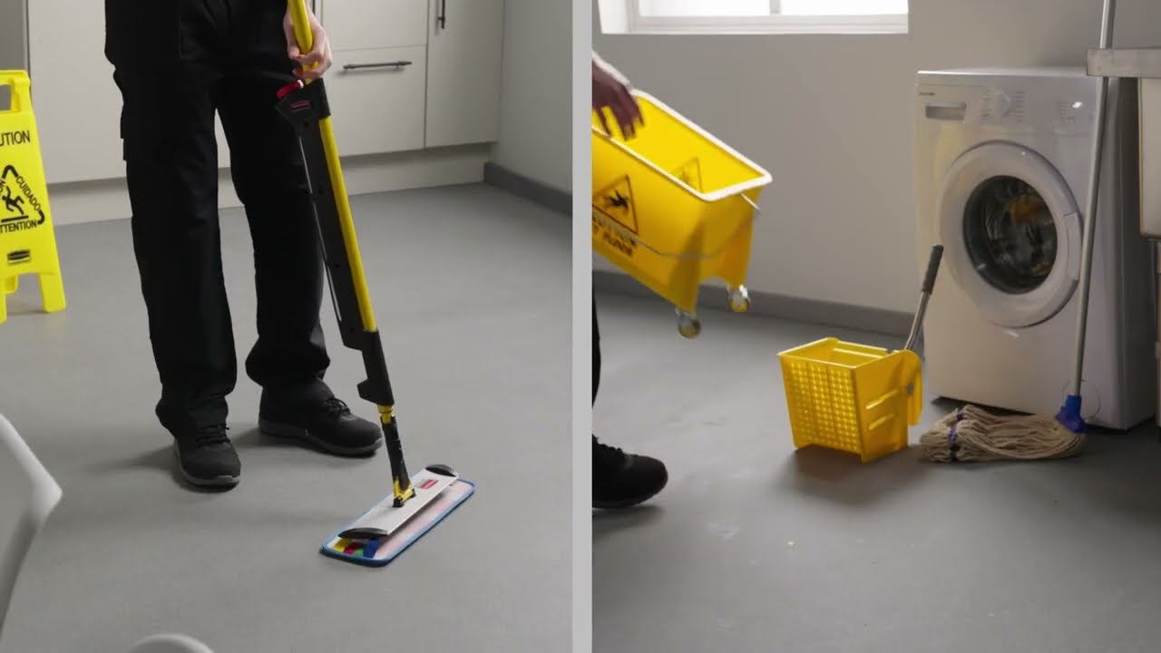 Rubbermaid Commercial Products Pulse Mop Vs Traditional Mopping