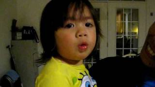 Lucas saying Daddy and Mama and other fail words