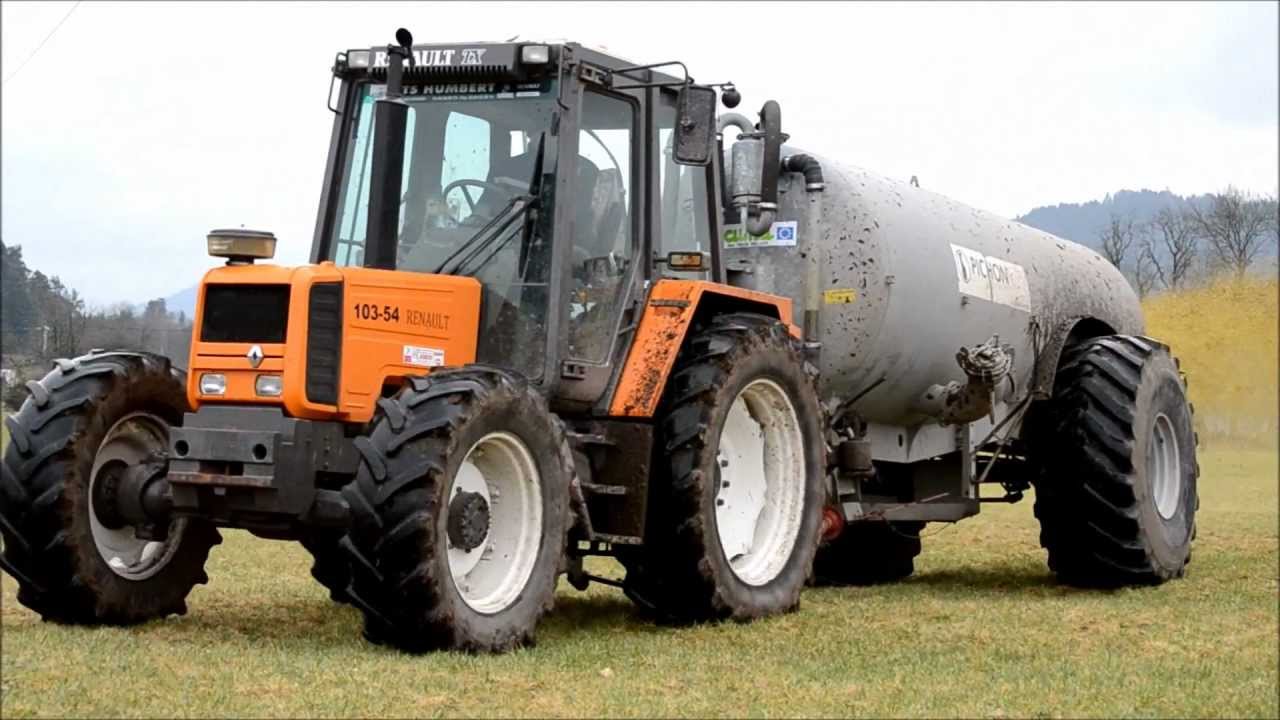 Renault 103-54 - Epandage de Lisier ( Hiver 2012 )