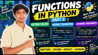Full Python Functions Part 2 | Python Tutorial #13 Guide