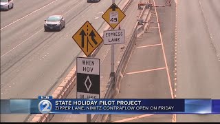 Zipper Lane, Nimitz Hwy. express lane will be open on Statehood Day
