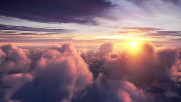 4K UHD 10 hours   Flying Above Clouds with Relaxing Music, loop   calming, meditation, nature