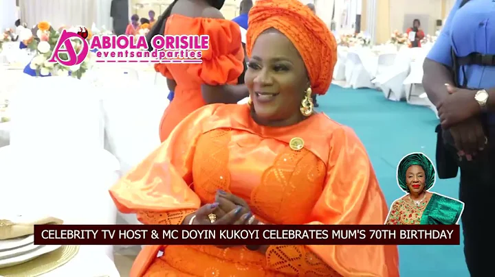 CELEBRITY TV HOST & MC,DOYIN KUKOYI CELEBRATES MUM'S 70TH FABULOUS BIRTHDAY IN STYLE