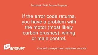 Hi XXXXXve got a Bosch washing machine and error code 21