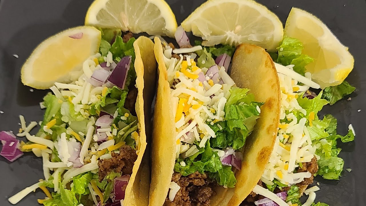 CHEESY GROUND BEEF TACOS, HAPPY TACO TUESDAY 😛😋 YouTube