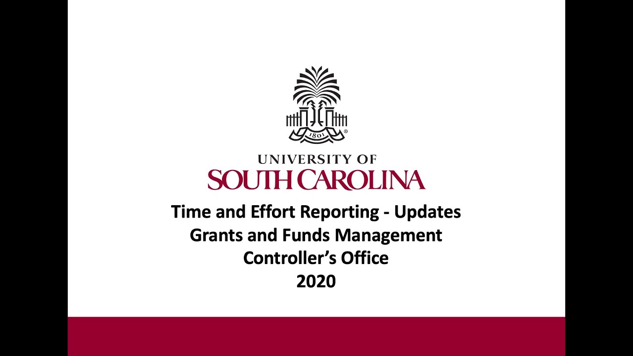 Time and Effort Reporting Tool - Updates
