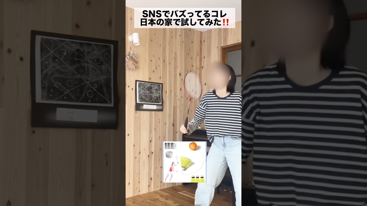 詐欺商品だと思ってごめんなさい😂 室内バドミントンが予想外に優秀だったw