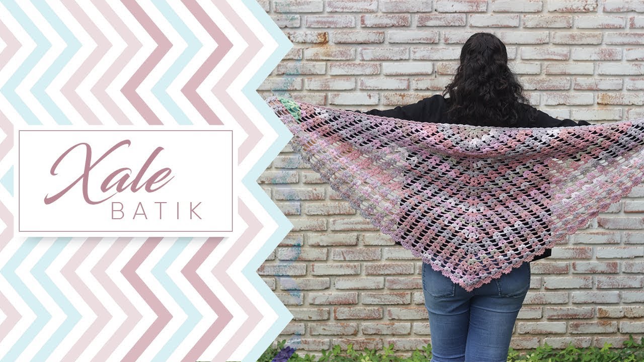 Xale Batik em Crochê