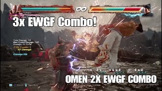 EPIC HEIHACHI 3 EWGF COMBO AND OMEN 2x EWGF COMBOS