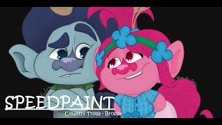 Video thumbnail of "Country Trolls / Broppy - SPEEDPAINT"