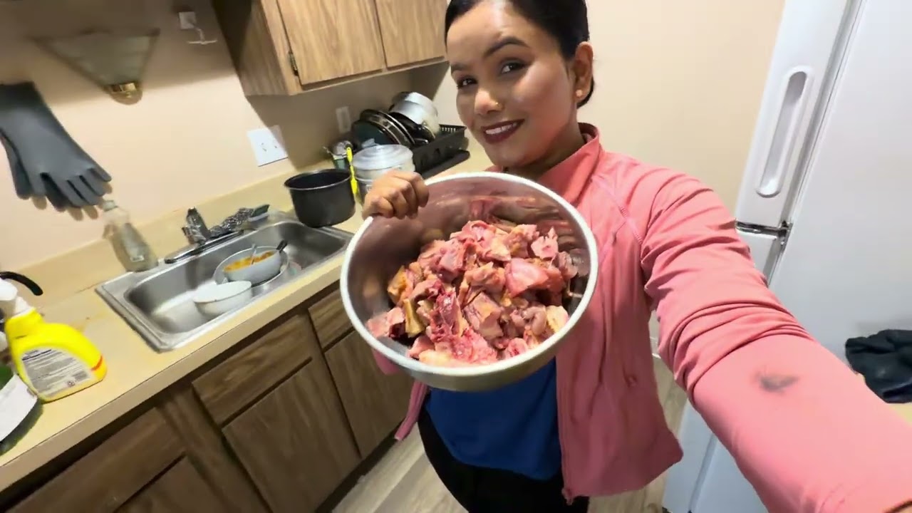 Husband and wife enjoying the dhedho and local khukhurako Masu 🙏😘