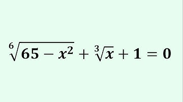 A Nice Radical Equation | An Algebra Challenge