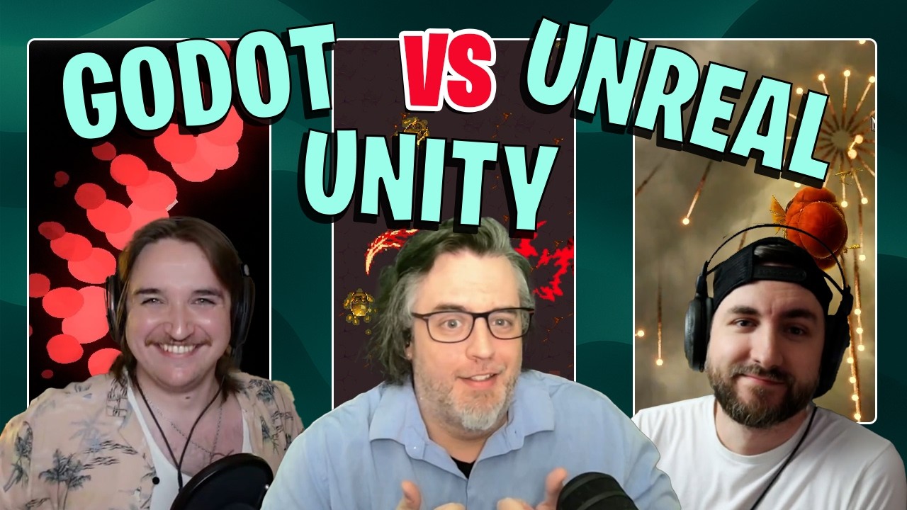 3 Devs Make Bullet Hell with ONE SCRIPT! - Godot vs Unity vs Unreal │ Game Dev Battle