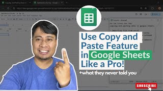 Copying and Pasting in Google Sheets (Secret Tips)