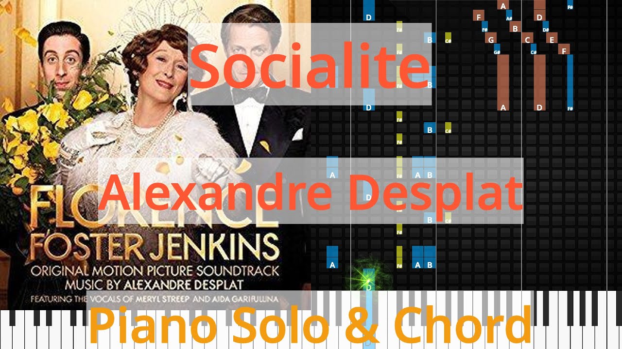 🎹Socialite, Solo & Chord, Alexandre Desplat, Synthesia Piano