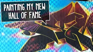 PAINTING GRAFFITI ON MY OWN NEW WALL | Smoe & Kier